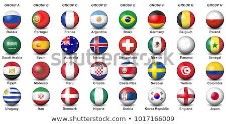 Foto stock: Soccer Ball With The Flag Of Costa Rica