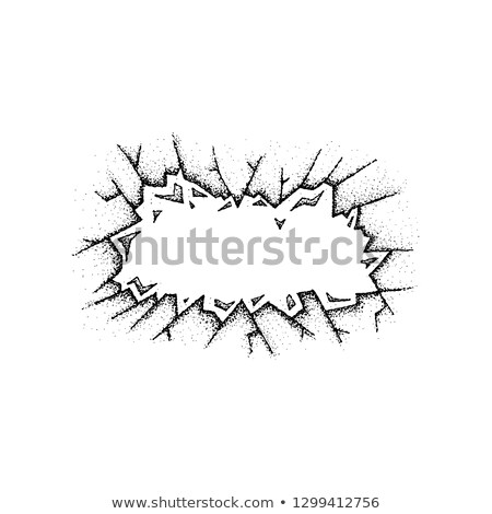 Foto stock: Dotwork Cracked Glass