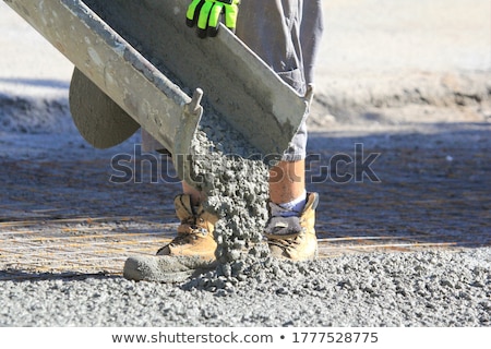 Stockfoto: Cement Mixer At Construction Site