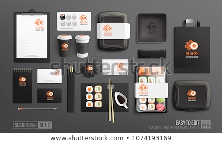 Foto stock: Sushi Set In A Package