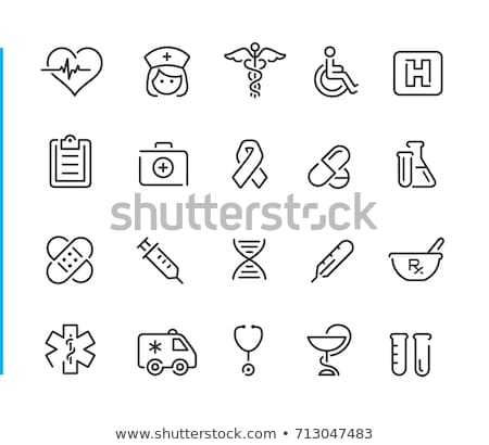 Cancer Pills Icon Vector Outline Illustration Stock fotó © Palsur