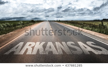 Foto stock: Little Rock Arkansas Highway Sign