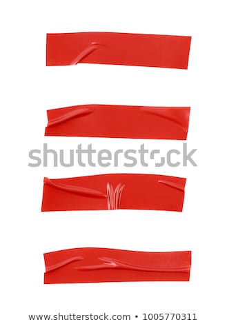 Zdjęcia stock: Red Adhesive Tape Isolated