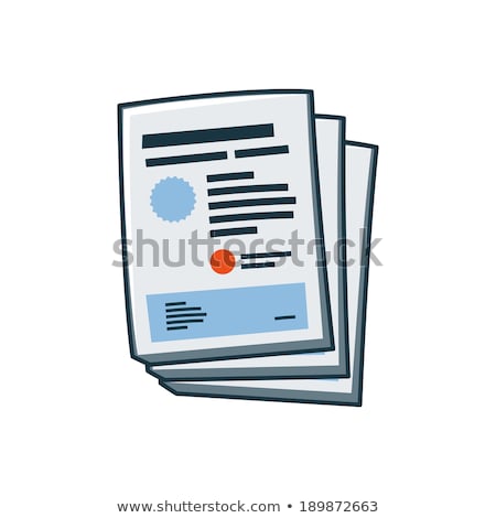 Stock photo: Posters Or Flyers Icon In Cartoon Style
