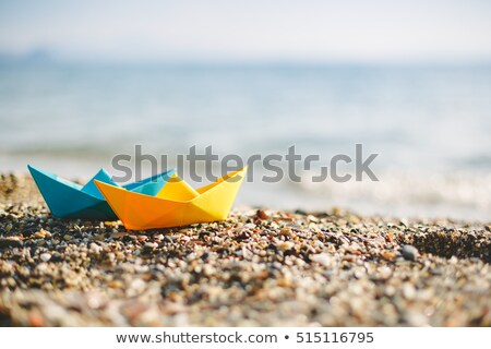 Stockfoto: Blue An Yellow Boats