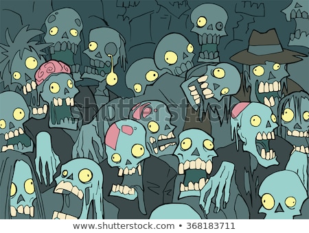 ストックフォト: Funny Cartoon Zombie