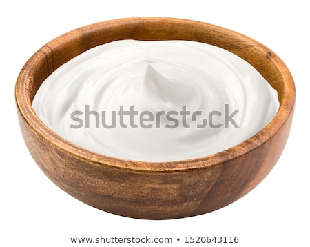 Foto stock: Sour Cream Dressing With Parsley