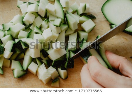 Stock fotó: Zucchini On Wood