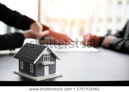 Stockfoto: Young Agent Explaining Mature Clients Where To Sign Contract After Negotiating