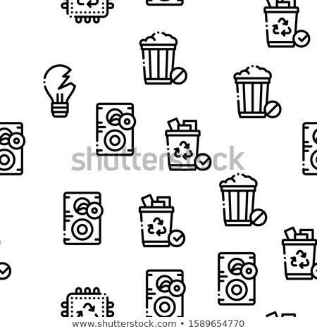 Zdjęcia stock: Electrical Waste Tools Seamless Pattern Vector