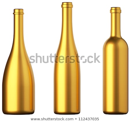 Alcohol Cognac In A Closed Bottle On White Background Stock foto © Arsgera