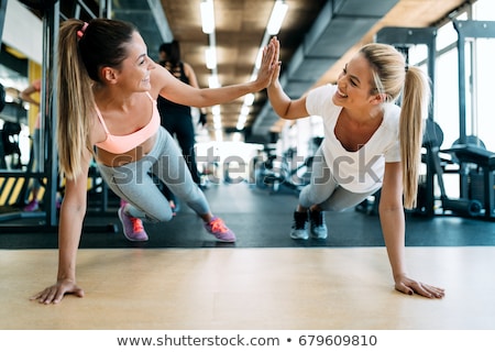 Stock foto: Beautiful Girl In The Gym