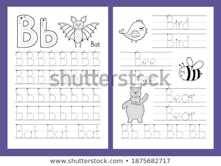 Stock photo: Flashcard Letter B Is For Black