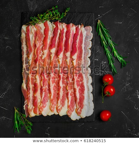 Stok fotoğraf: Uncooked Streaky Bacon