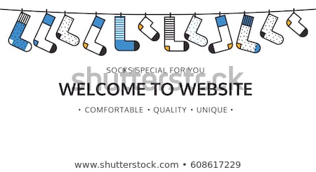 ストックフォト: Welcome To Website For Socks Shop