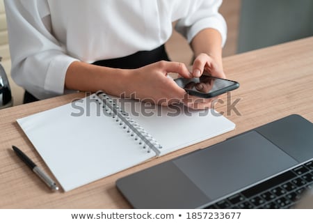 Stock fotó: Notebook With Phone