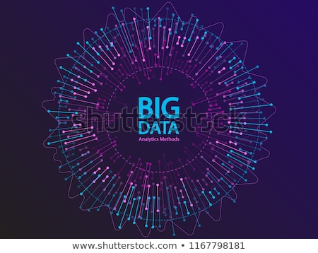 Foto stock: Technology Connection Sphere Particles Dot Banner