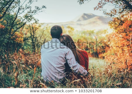 ストックフォト: Outdoor Lifestyle Portrait Of Young Couple In Love In Old Town