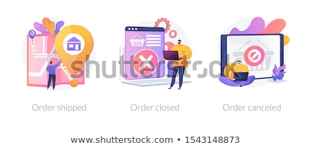 [[stock_photo]]: Online Store Order Parcel Tracking Vector Concept Metaphor