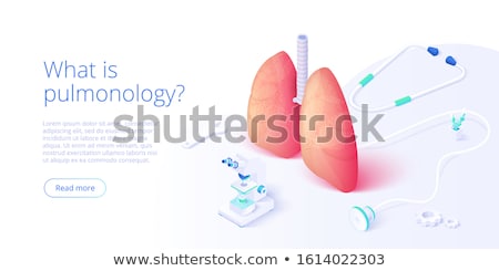 Stock fotó: Asthma Webpage Template