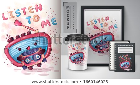 Music Radio Poster And Merchandising ストックフォト © rwgusev