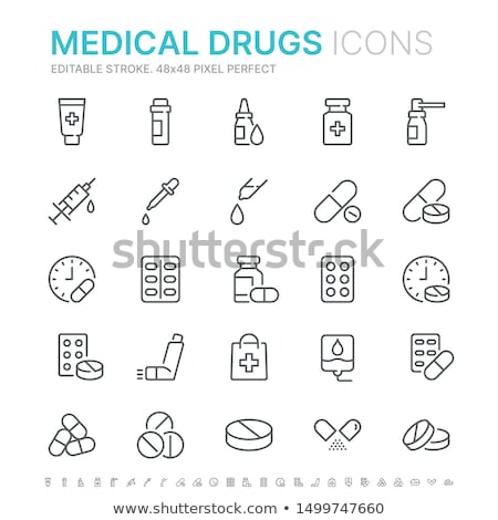 Stock photo: Drug Syringe Icon Vector Outline Illustration