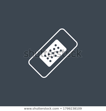 Stok fotoğraf: Bandage Plaster Related Vector Glyph Icon