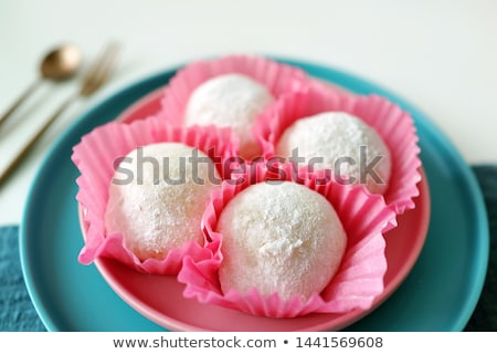 Stock photo: Glutinous Rice Eat With Mangoes Closeup