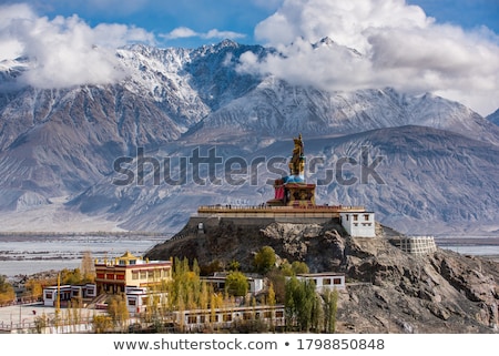 Foto stock: Buddha Statue In A Temple In Ladakh India