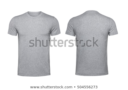 Stock foto: Man In Blank Grey T Shirt