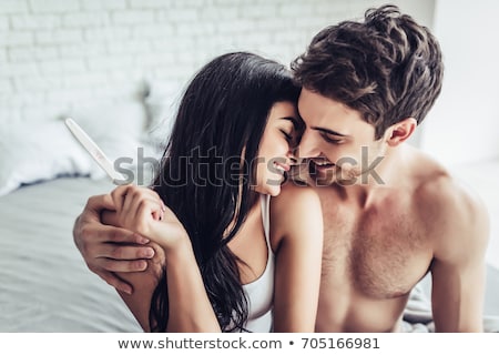 Сток-фото: Adult Couple Planning Baby