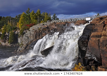 Сток-фото: River Waterfall Bracebridge Ontario