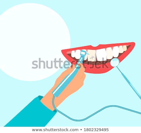 Сток-фото: Dental Drill And Tooth