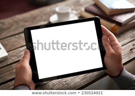 ストックフォト: A Tablet Computer On A Desk - Newsletter