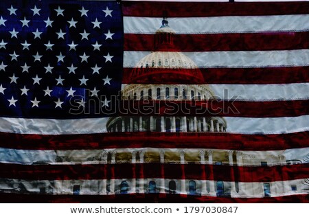 [[stock_photo]]: Washington Dc Capitol Us Flag Grunge Background