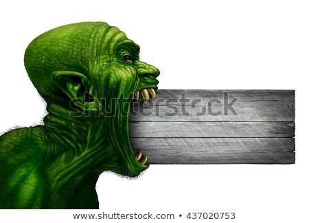 Foto stock: Zombie Head Blank Sign