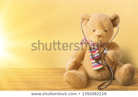 ストックフォト: Pediatrician Doctor Holding Teddy Bear