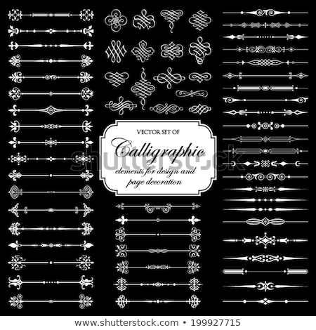 ストックフォト: Page Dividers And Ornate Headpieces - Vector Set