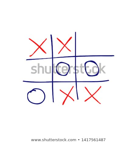 Foto stock: Strategic Game Of Tic Tac Toe