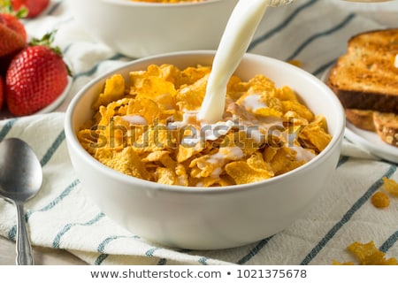 Stock fotó: Corn Flakes With Fruits