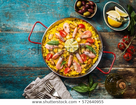 Stock photo: Seafood Paella With Shrimp And Mussel