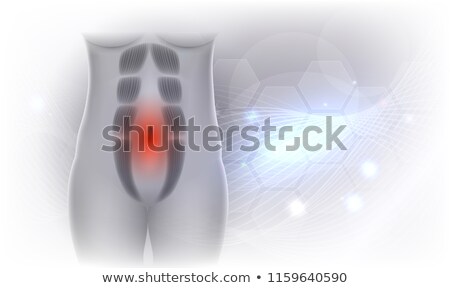 Foto d'archivio: Diastasis Recti On An Abstract Background