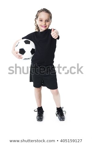 Stock photo: Young Caucassian Soccer Player Football