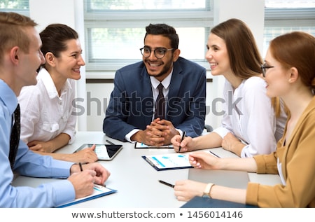 Foto stock: Team Discussing New Project