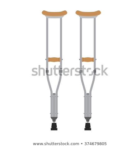 Сток-фото: Orthopedic Crutches Walking Equipment Vector Icon