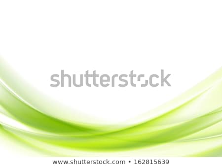Abstract Wave In Green Background [[stock_photo]] © saicle