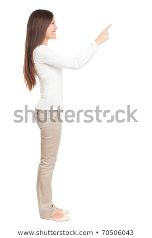 Stok fotoğraf: Full Body Side View Asian Young Woman