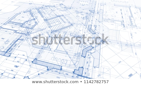 Stock fotó: Building Blueprint