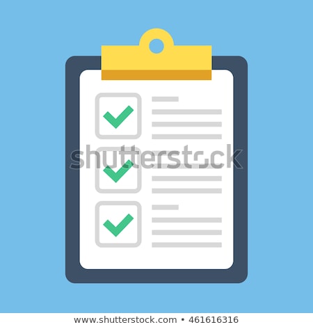 Stock photo: Checking List With Check Sign
