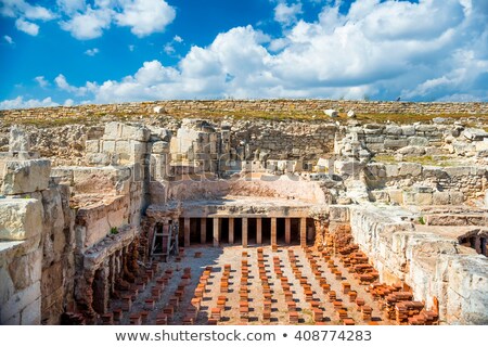 Сток-фото: Underfloor Heating At Kourion Baths Limassol District Cyprus